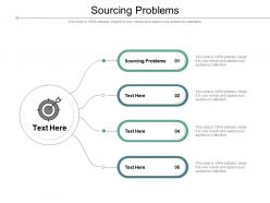 Sourcing problems ppt powerpoint presentation topics cpb