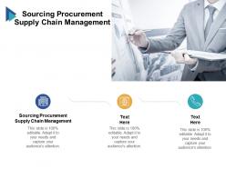 Sourcing procurement supply chain management ppt powerpoint summary cpb