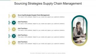 Sourcing Strategies Supply Chain Management In Powerpoint And Google Slides Cpb
