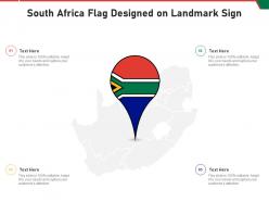South africa flag designed on landmark sign