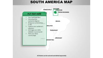 South america continents powerpoint maps