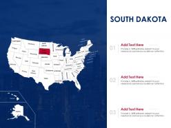 South dakota map powerpoint presentation ppt template