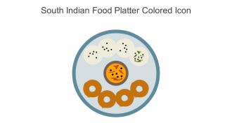 South Indian Food Platter Colored Icon In Powerpoint Pptx Png And Editable Eps Format