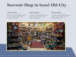 Souvenir shop in israel old city