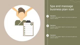 Spa And Massage Business Plan Icon