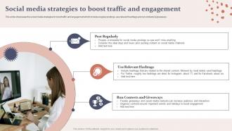 Spa Business Plan Social Media Strategies To Boost Traffic Engagement BP SS