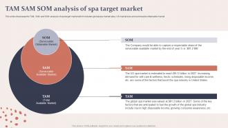Spa Business Plan TAM SAM SOM Analysis Of Spa Target Market BP SS