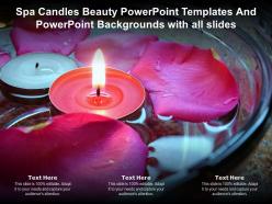 Spa candles beauty templates and powerpoint with all slides powerpoint ppt