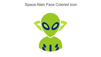 Space Alien Face Colored Icon In Powerpoint Pptx Png And Editable Eps Format