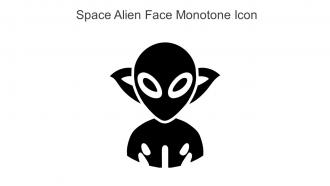 Space Alien Face Monotone Icon In Powerpoint Pptx Png And Editable Eps Format