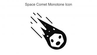 Space Comet Monotone Icon In Powerpoint Pptx Png And Editable Eps Format