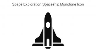 Space Exploration Spaceship Monotone Icon In Powerpoint Pptx Png And Editable Eps Format
