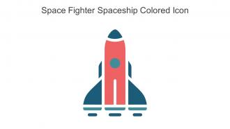 Space Fighter Spaceship Colored Icon In Powerpoint Pptx Png And Editable Eps Format