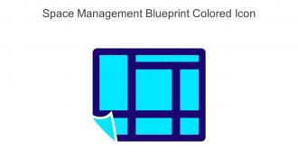 Space Management Blueprint Colored Icon In Powerpoint Pptx Png And Editable Eps Format