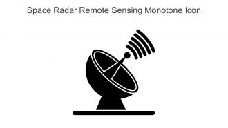 Space Radar Remote Sensing Monotone Icon In Powerpoint Pptx Png And Editable Eps Format