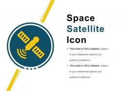 Space satellite icon powerpoint shapes