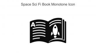 Space Sci Fi Book Monotone Icon In Powerpoint Pptx Png And Editable Eps Format