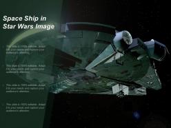 Space ship in star wars image