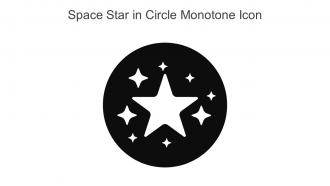 Space Star In Circle Monotone Icon In Powerpoint Pptx Png And Editable Eps Format