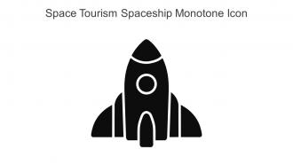 Space Tourism Spaceship Monotone Icon In Powerpoint Pptx Png And Editable Eps Format