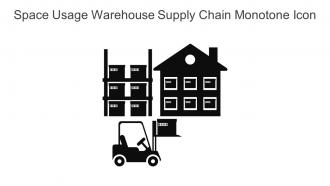 Space Usage Warehouse Supply Chain Monotone Icon In Powerpoint Pptx Png And Editable Eps Format