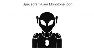 Spacecraft Alien Monotone Icon In Powerpoint Pptx Png And Editable Eps Format