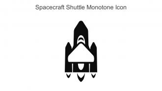 Spacecraft Shuttle Monotone Icon In Powerpoint Pptx Png And Editable Eps Format