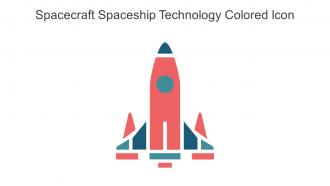 Spacecraft Spaceship Technology Colored Icon In Powerpoint Pptx Png And Editable Eps Format