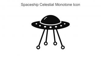 Spaceship Celestial Monotone Icon In Powerpoint Pptx Png And Editable Eps Format