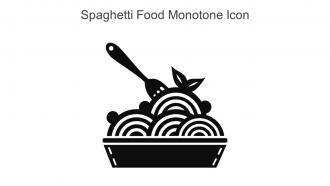 Spaghetti Food Monotone Icon In Powerpoint Pptx Png And Editable Eps Format
