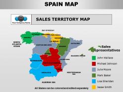 Spain powerpoint maps