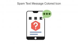 Spam Text Message Colored Icon In Powerpoint Pptx Png And Editable Eps Format