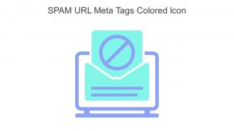 SPAM URL Meta Tags Colored Icon In Powerpoint Pptx Png And Editable Eps Format