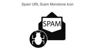 Spam URL Scam Monotone Icon In Powerpoint Pptx Png And Editable Eps Format