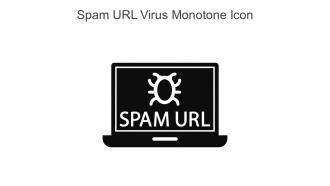Spam URL Virus Monotone Icon In Powerpoint Pptx Png And Editable Eps Format