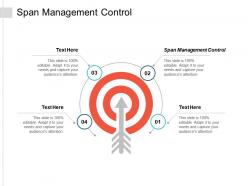 Span management control ppt powerpoint presentation infographic template samples cpb