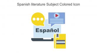 Spanish Literature Subject Colored Icon In Powerpoint Pptx Png And Editable Eps Format