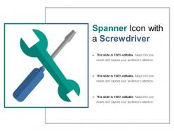 Spanner icon with a screwdriver