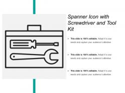 Spanner icon with screwdriver and tool kit