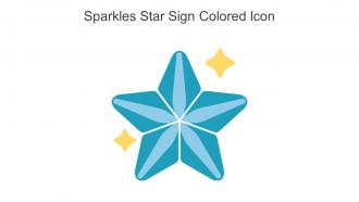 Sparkles Star Sign Colored Icon In Powerpoint Pptx Png And Editable Eps Format