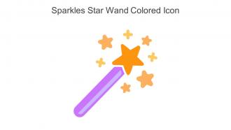 Sparkles Star Wand Colored Icon In Powerpoint Pptx Png And Editable Eps Format
