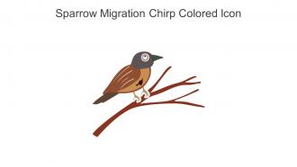 Sparrow Migration Chirp Colored Icon In Powerpoint Pptx Png And Editable Eps Format