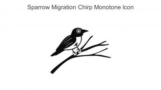 Sparrow Migration Chirp Monotone Icon In Powerpoint Pptx Png And Editable Eps Format