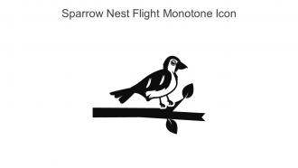 Sparrow Nest Flight Monotone Icon In Powerpoint Pptx Png And Editable Eps Format