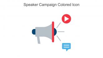 Speaker Campaign Colored Icon In Powerpoint Pptx Png And Editable Eps Format