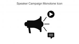 Speaker Campaign Monotone Icon In Powerpoint Pptx Png And Editable Eps Format