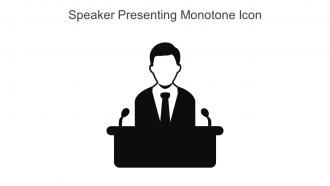 Speaker Presenting Monotone Icon In Powerpoint Pptx Png And Editable Eps Format