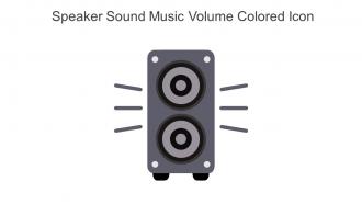 Speaker Sound Music Volume Colored Icon In Powerpoint Pptx Png And Editable Eps Format