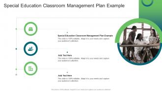 Special Education Classroom Management Plan Example In Powerpoint And Google Slides Cpb