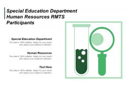 Special education department human resources rmts participants